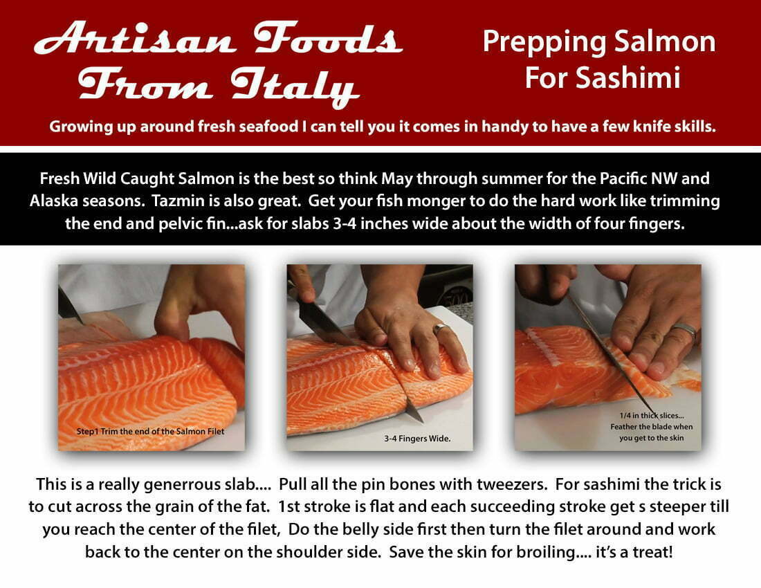 How To Prep and Cut Salmon For Sashimi