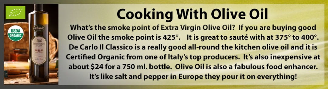 Cooking With Olive Oil 