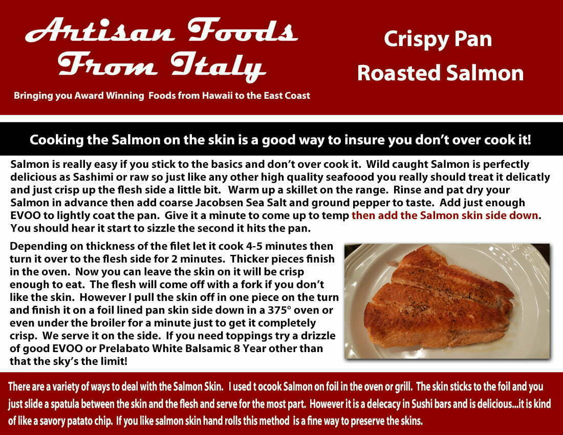 Crispy Pan Roasted Salmon Recipe