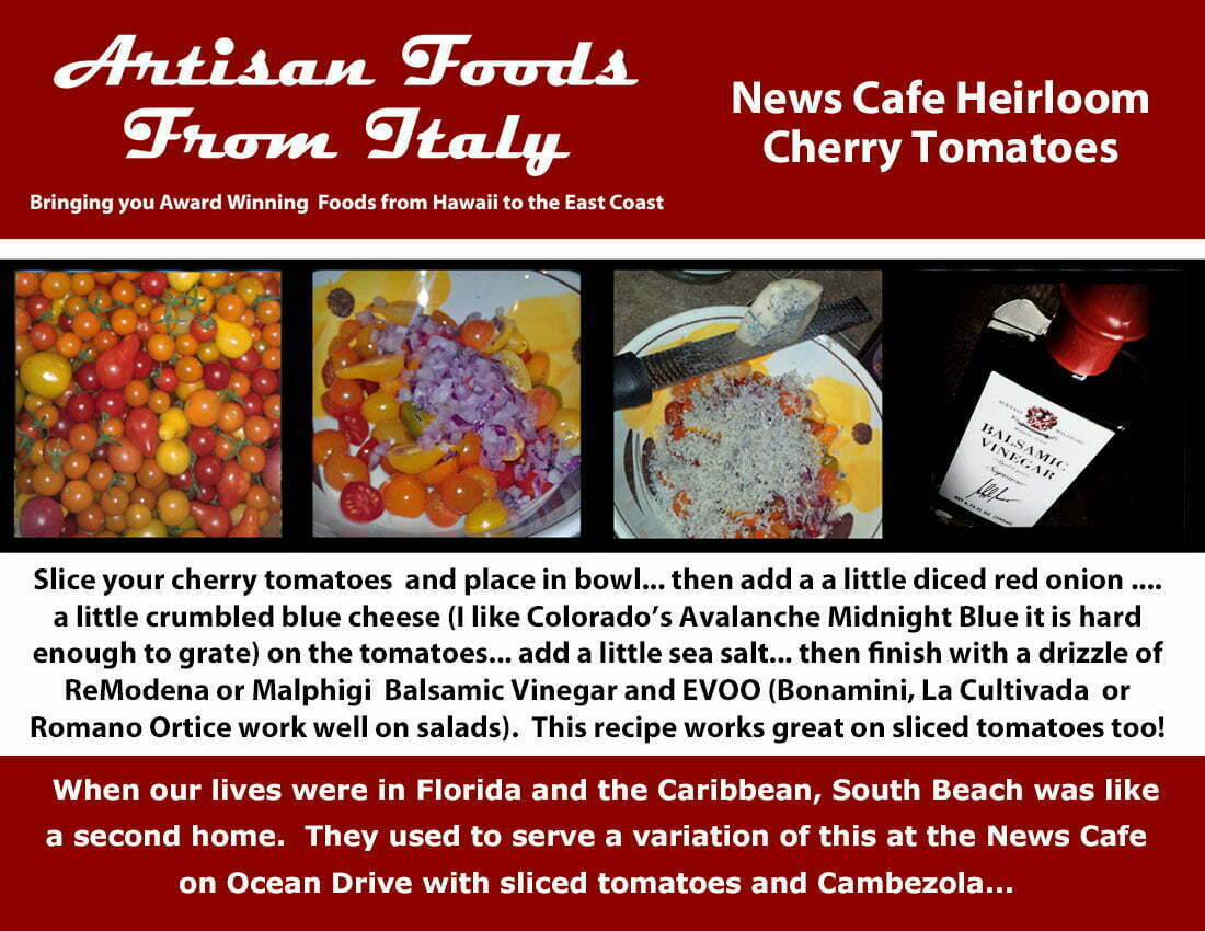 News Cafe Heirloom Cherry Tomatoes