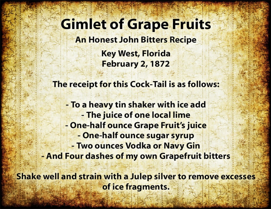 The Honest John Gimlet of Grape Fruits