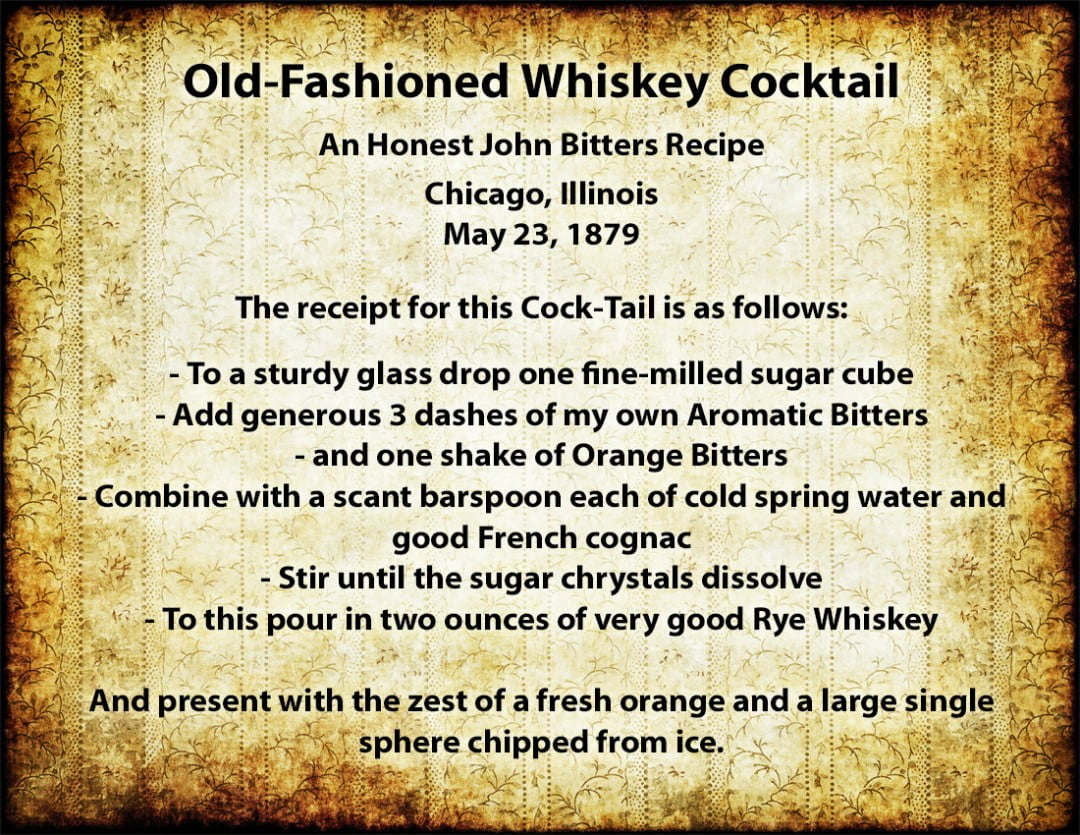 Honest John Old-Fashioned Whiskey Cocktail